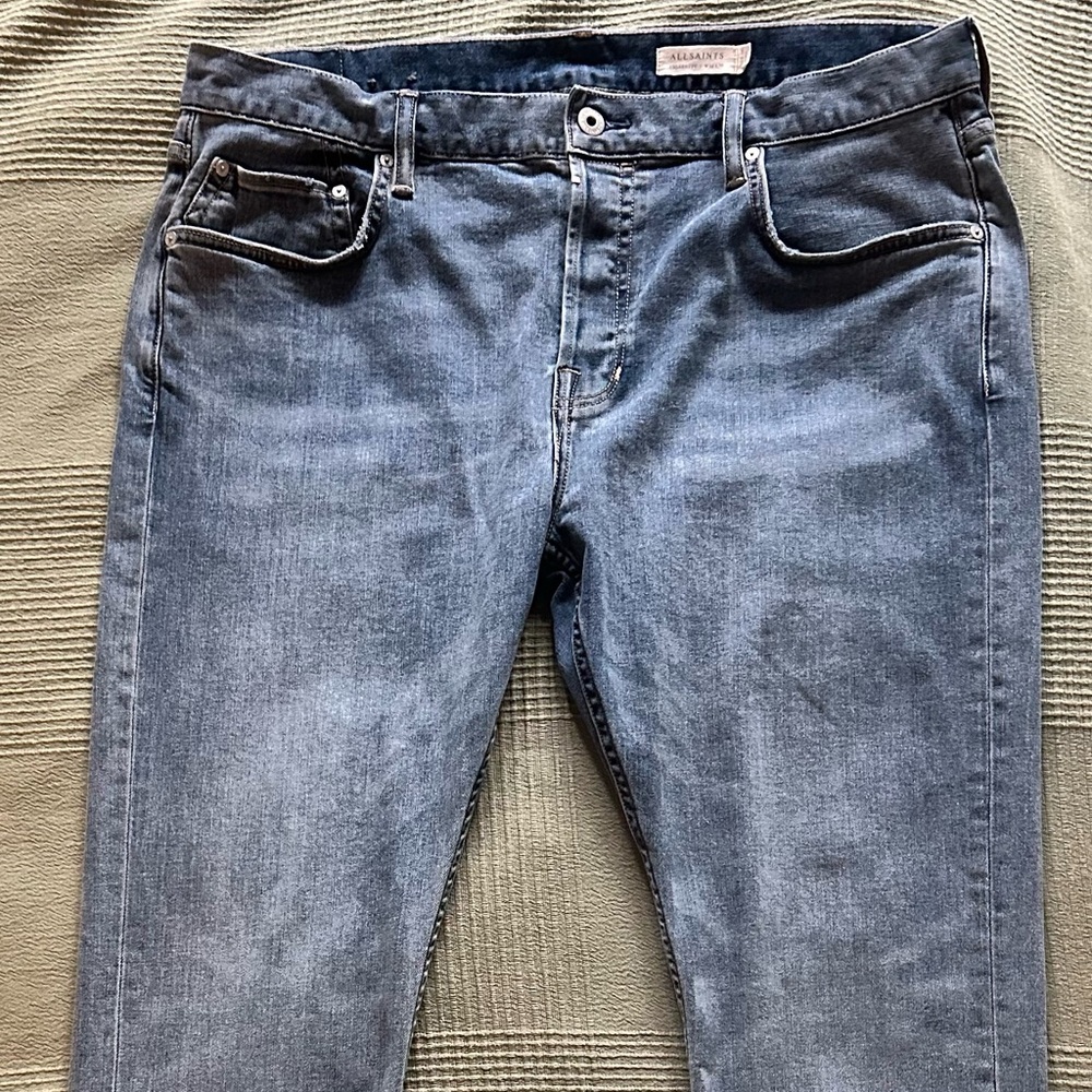 All Saints Men's Slim Jeans in Indigo Blue